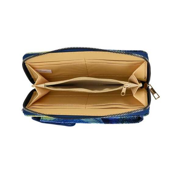 Van Gogh Starry Night Painted Tote Bag and Cellphone Bag 2 Piece Set - Picture 4 of 5